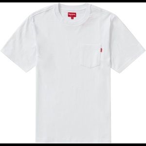 Supreme white pocket tee